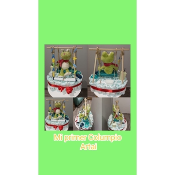 Tarta pañales Mi primer Columpio - Imagen 1